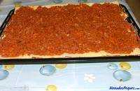a la pizza le echamos la fritura de barbacoa